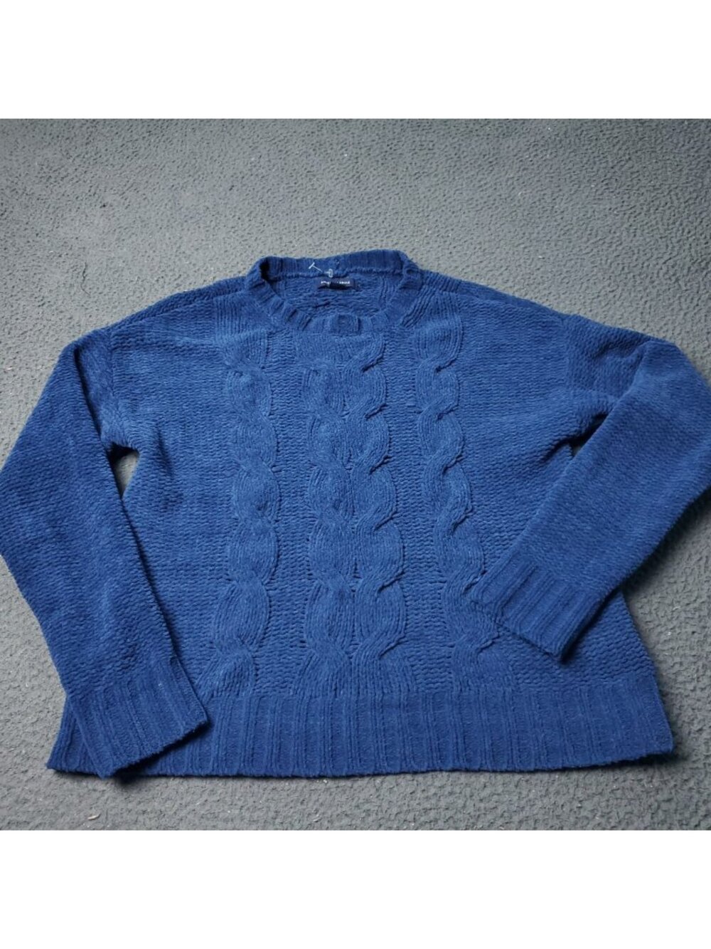 American Eagle Sweater Womens XS Extra Small Knit Blue Polyester Pullover Ribbed